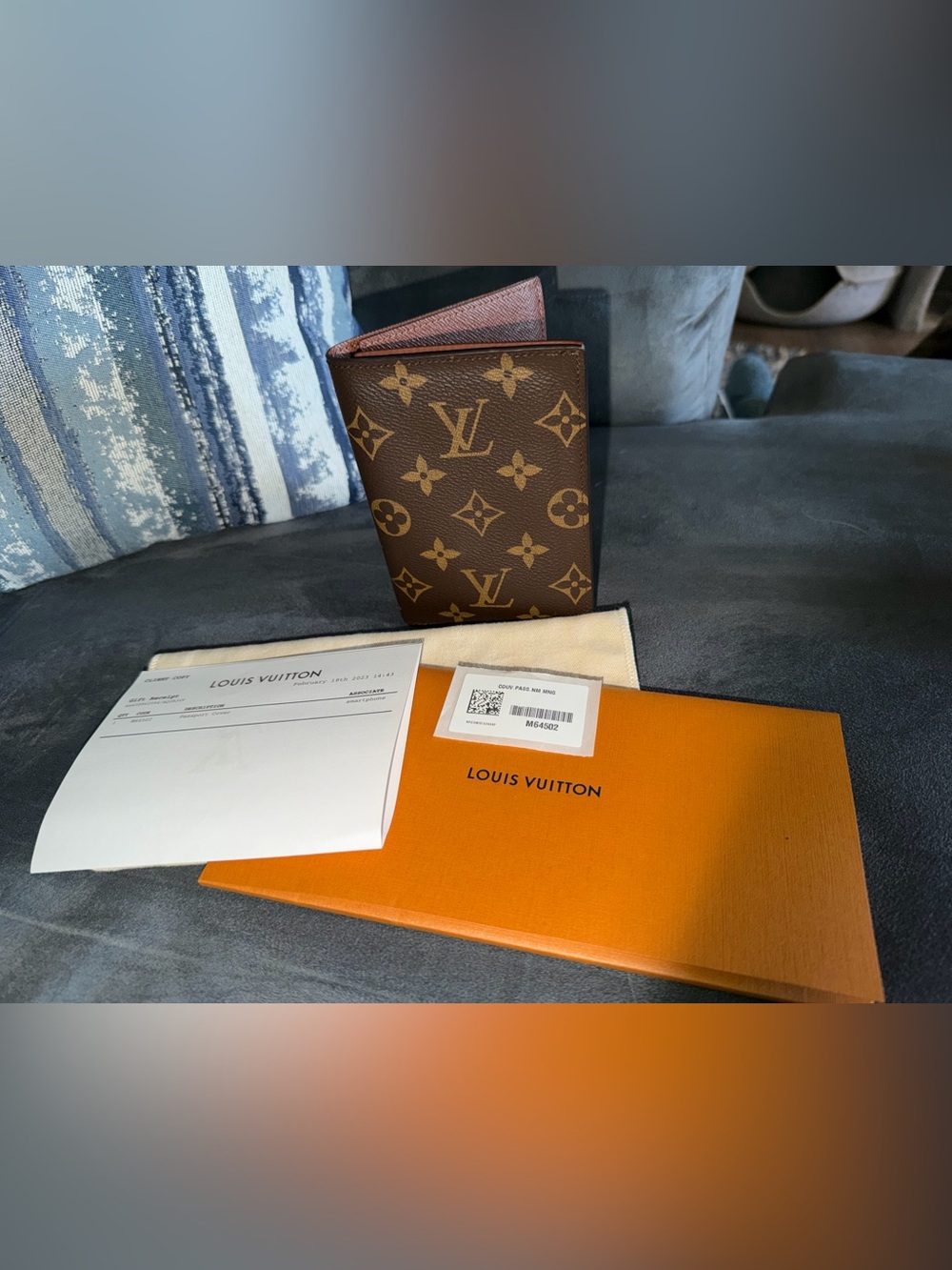 Louis Vuitton Brown Monogram Passport Cover